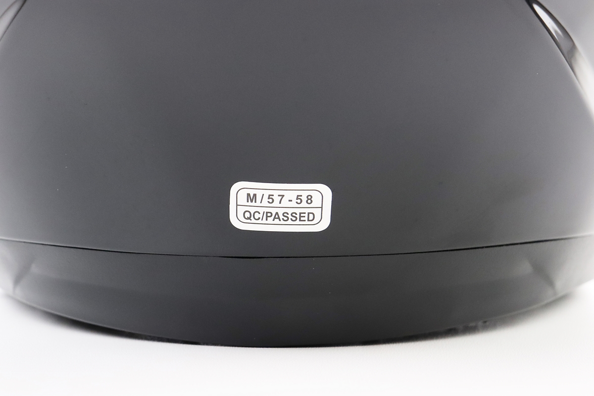 Шлем открытый+откидные очки BLD-708 М (57-58см), ЧЕРНЫЙ глянец — изображение 9