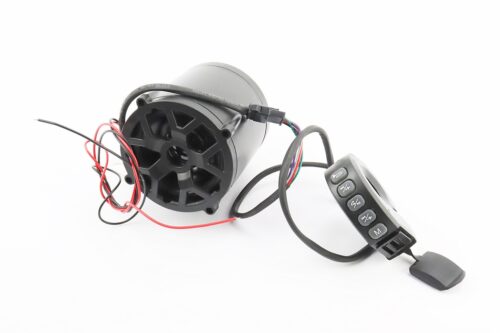 АУДІО колонка двостороння (Bluetooth, МРЗ-USB / SD, FM-радіо, сигнал) + блок кнопок з кріпленням на кермо
