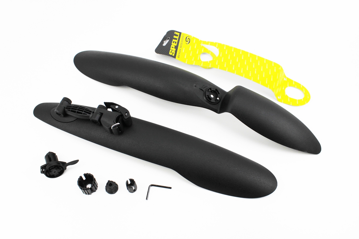 Крылья пластмассовые 24-26" MTB быстросъёмные, чёрные SMG-669