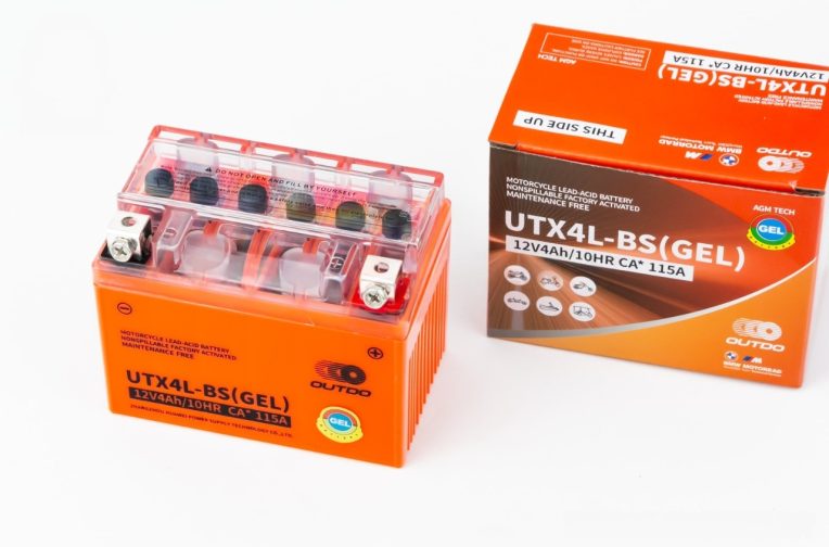 Аккумулятор 12V4Ah UTX4L-BS GEL (L113*W70*H85mm)  OUTDO