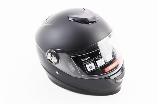 Шлем интеграл, закрытый BLD-М65 L (59-60см), ЧЕРНЫЙ матовый