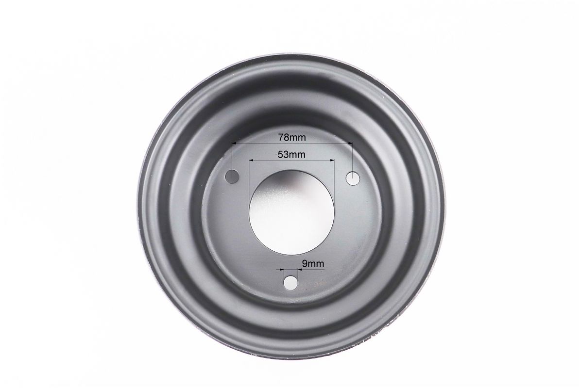 Диск стальной 6*4 d=55; 3отв.*78mm, черный — изображение 3