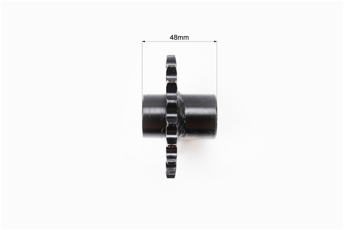 Звезда приводная задняя шлицевая 428-19T (втулка d=20mm, L=48mm