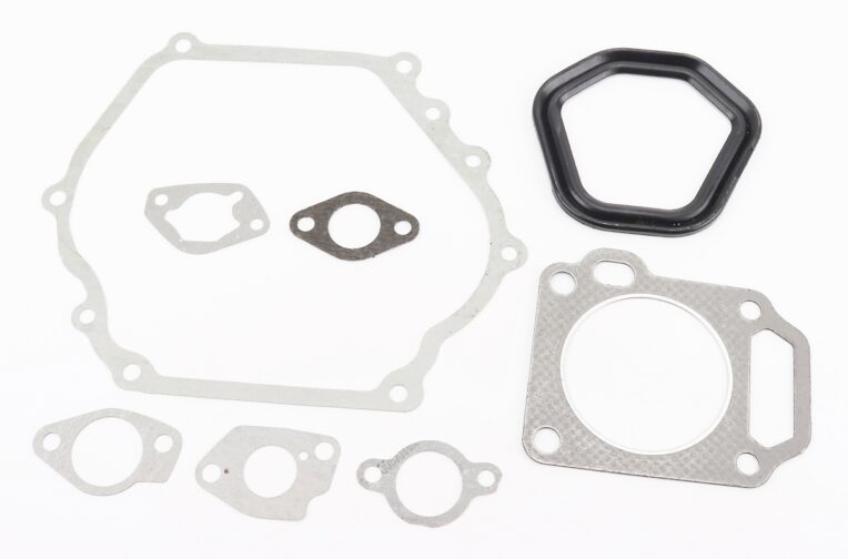 Прокладки двигуна 177F-77mm, к-кт 8 деталей, (пароніт, гума,)