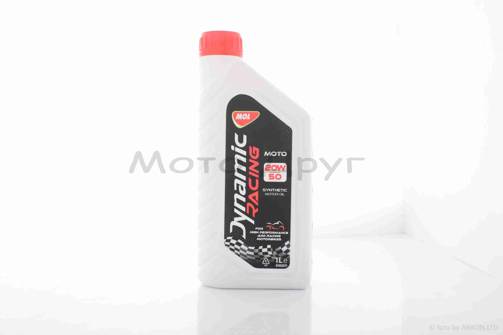 Олія моторна 4T, 1л синтетика "MOL DYNAMIC MOTO" (20W50, GP)
