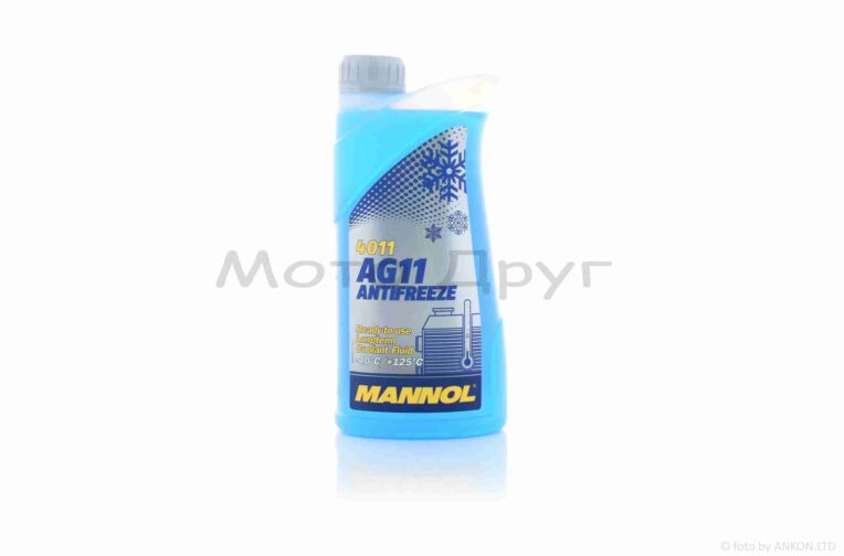 Охлаждающая жидкость 1л ANTIFREEZE AG11 (BLUE) “MANNOL” ГЕРМАНИЯ #4011