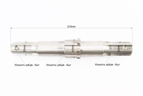 Редуктор фрезы R175/180N/190N/195N - Вал вторичный 81-1, 101-2, (возможен налет) — изображение 2
