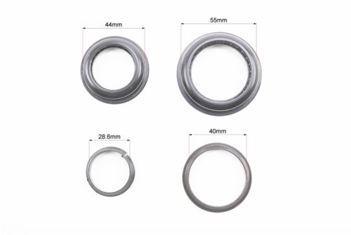 Рулевая колонка 1-1/8"x1,5" (44/28,6x55/40мм) безрезьбовой вилки, полуинтегрированные, чёрные H156 — изображение 3