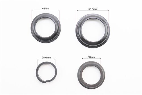 Рулевая колонка 1-1/8"x1-1/4" (44/28,6x50.6/30мм) безрезьбовой вилки, полуинтегрированные, чёрные H-100 — изображение 3