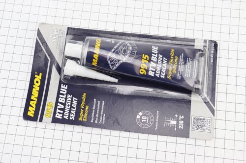 Герметик силіконовий високотемпературний СИНІЙ "RTV Adhesive Sealant Blue" 85g