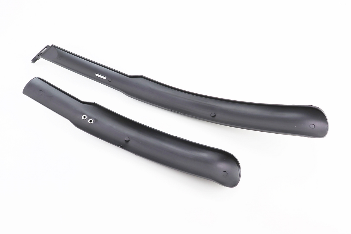 Крылья пластмассовые 26" MTB длинные, чёрные — изображение 2