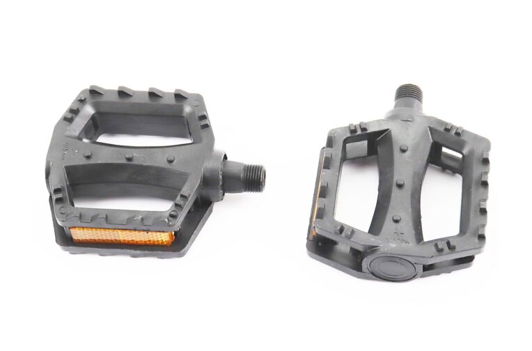 Педалі MTB 9/16″ (80x80x25mm) пластикові, чорні (без підшипників)
