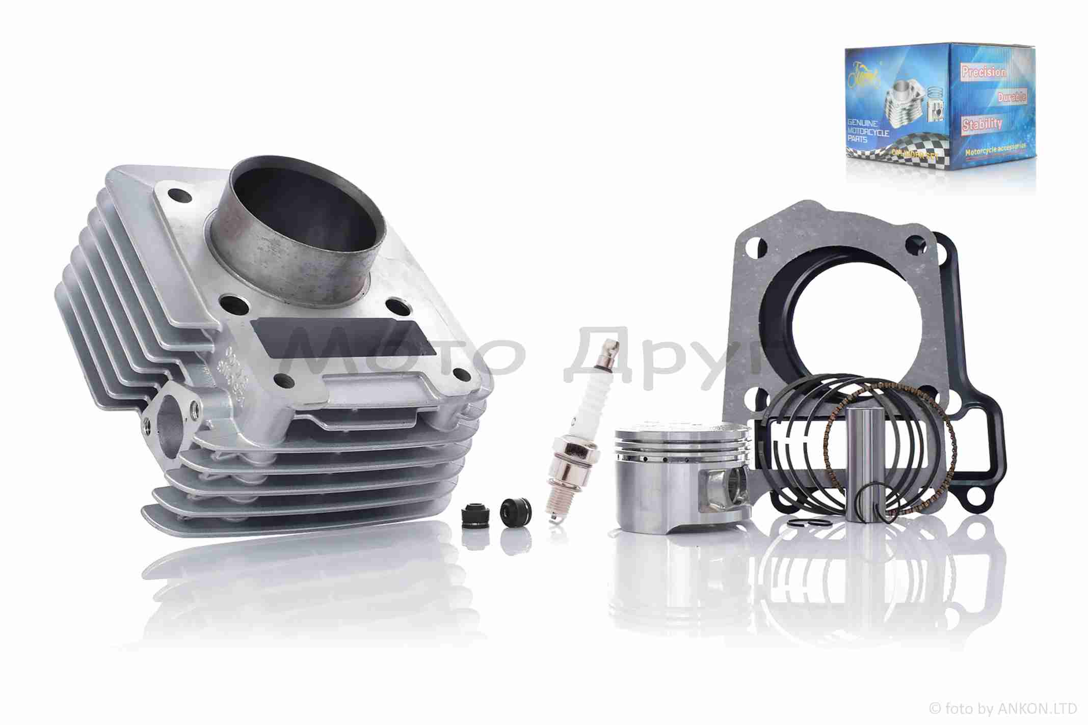 Поршневая группа (ЦПГ) YBR125 D54, p15, h65.4 #PRO "LIPAI"