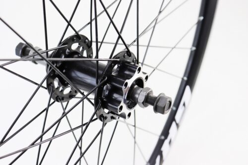 Колесо 27,5" заднее Disk-brake, обод и втулка 14Gx36H алюминиевые, под вольнобег, крепл. гайка, "GRAVITY" — изображение 4