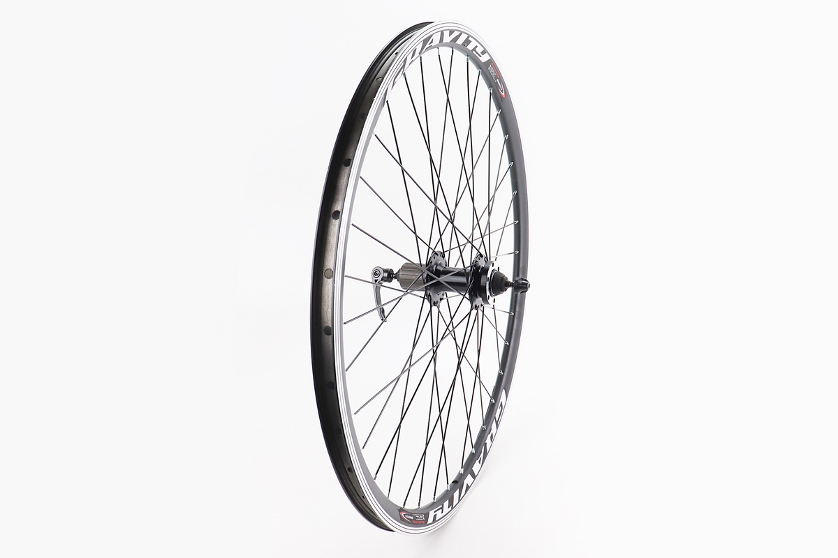 Колесо 27,5" заднее Disk-brake, обод "капля" и втулка 14Gx36H алюминиевые NECO MS37R, под кассету 8-9зв, крепл. эксцентрик, "GRAVITY"