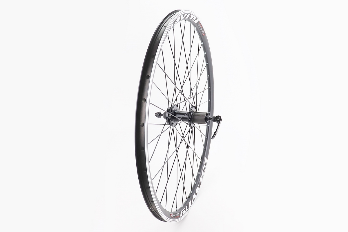 Колесо 27,5" заднее Disk-brake, обод "капля" и втулка 14Gx36H алюминиевые NECO MS37R, под кассету 8-9зв, крепл. эксцентрик, "GRAVITY" — изображение 2