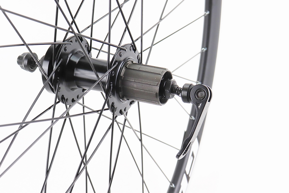 Колесо 27,5" заднее Disk-brake, обод "капля" и втулка 14Gx36H алюминиевые NECO MS37R, под кассету 8-9зв, крепл. эксцентрик, "GRAVITY" — изображение 4