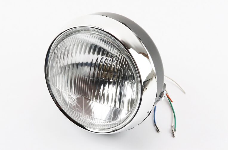 Фара передняя “черная” ALPHA круглая D=150mm