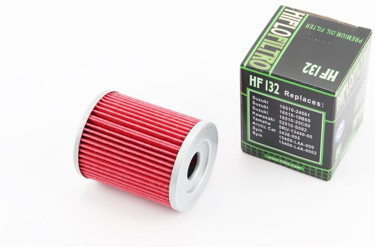 Фильтр-элемент масляный HF132 (55×44мм) Suzuki DR125, DR200, DR-Z125, Burgman AN250/AN400, Yamaha YP400, Morphous CP250, Kawasaki KLX125, ATV 250/300