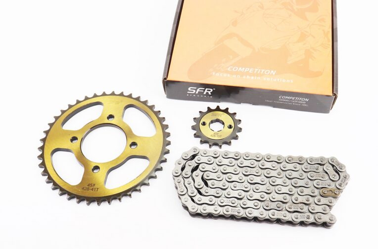 Зірки, ланцюг к-кт ZS125J-428H-116L+41T+15T “гартована” (у коробці)