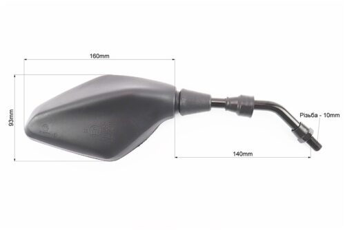 Loncin LX300-6 Дзеркала чорні к-кт, м10 - Зображення 2