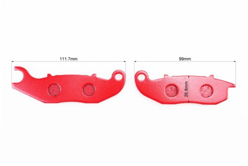 Тормозные колодки (дисковые) GEON Scrambler 250; HONDA CBR 125 R8/CBR 150 R/FS 125 Sonic/CBF 125/CBR 125; LIFAN-Smart 50/125 к-кт красные — изображение 2
