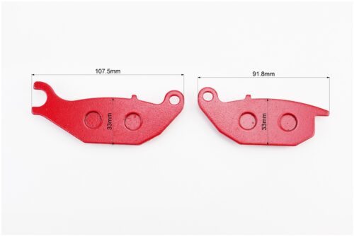 Гальмівні колодки (дискові) V200-F2/V250-F2; HONDA-CBR125R/CBR 150 R/XL125 V1; SATRIA F150; SUPRA X125; BELAKA к-кт 2шт червоні - Зображення 2