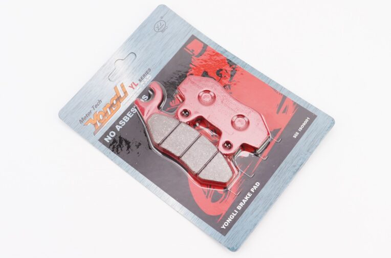 Гальмівні колодки (дискові) праве вухо, Viper – RACE/STORM/CG/СВ/HONDA-LS125;NSR 50;MBX 50/LIFAN/KYMCO-Pulsar/LONCIN, к-кт 2шт, червоні