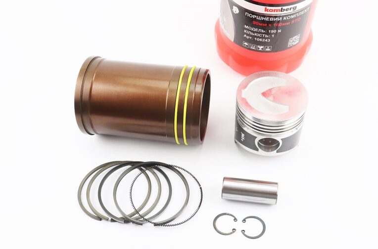 Поршневая R190N к-кт, поршень 90mm STD (форкамера “Подкова”) +гильза +манжеты, тефлоновое покрытие