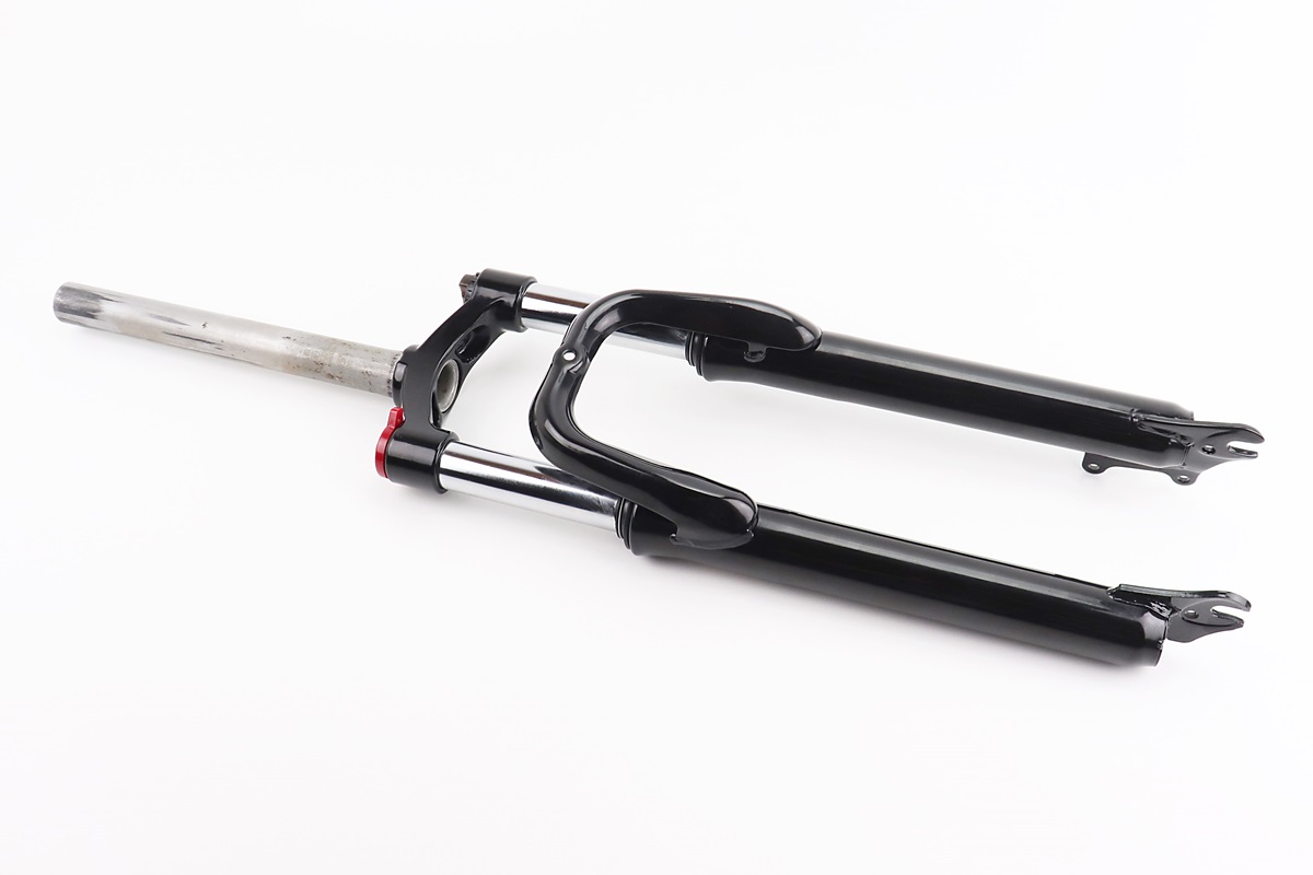 Вилка 26 "амортизаційна, без різьби 1-1/8" (28,6мм), шток 260мм, з ходом 75мм, Disk-brake, M Lockout, чорна LJ-644