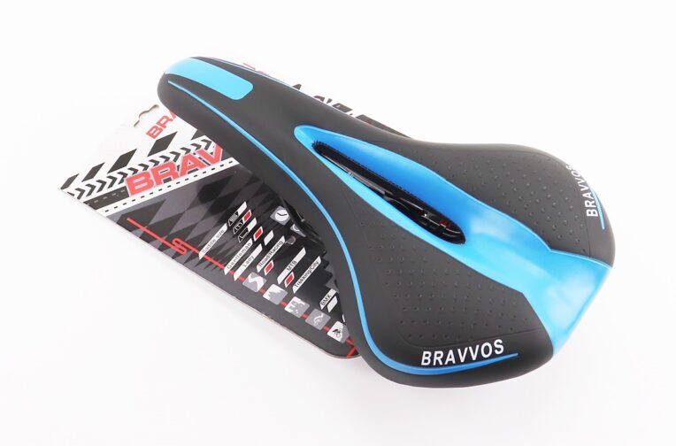 Сидіння MTB 270×140мм, чорно-синє YF-1018