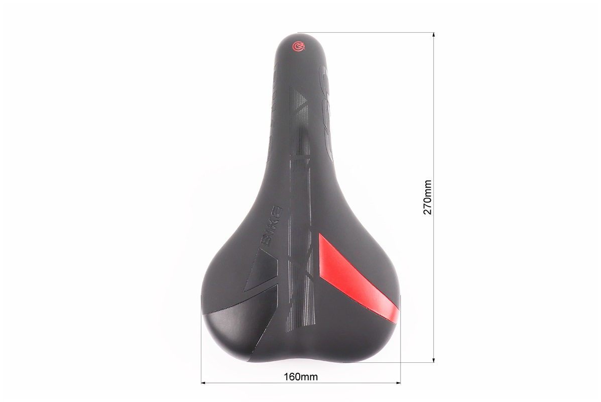 Сидіння MTB 270x160мм, чорно-червоне CPO-2032 - Зображення 3
