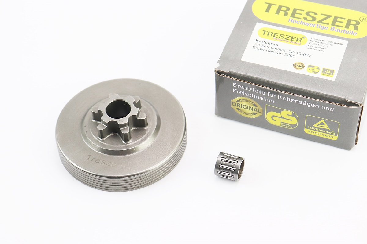 Тарелка сцепления "звезда" 3/8-6 3800, Partner-340S/350S/360S, AL-KO + подшипник