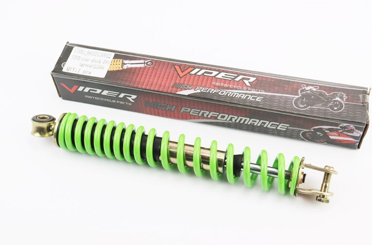 Амортизатор задний GY6/Honda – 305мм*d41мм (втулка 10мм / вилка 8мм), зеленый