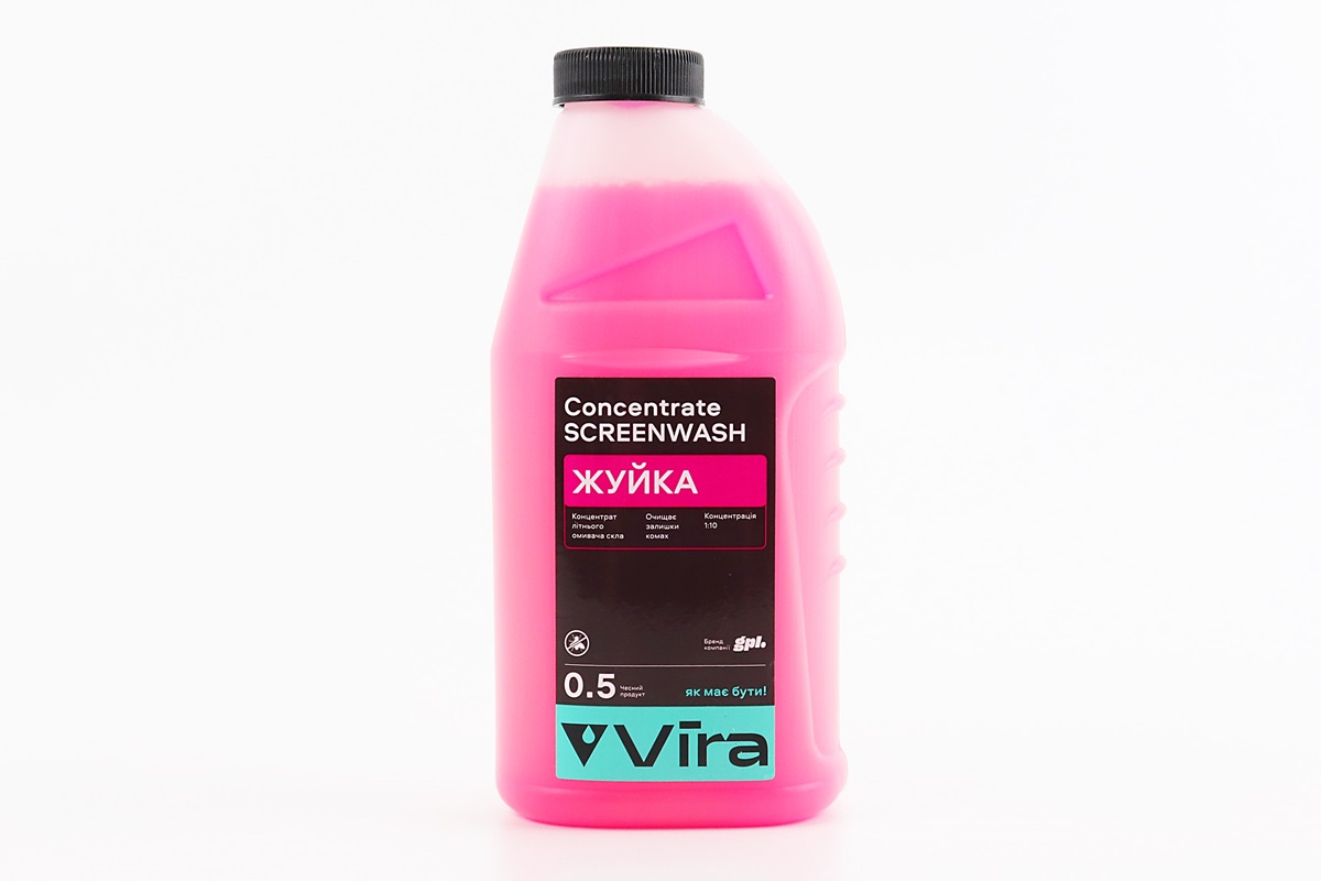 Рідина для очищення скла, концентрат 1:10 (ЛІТО) "Жуйка" 500ml