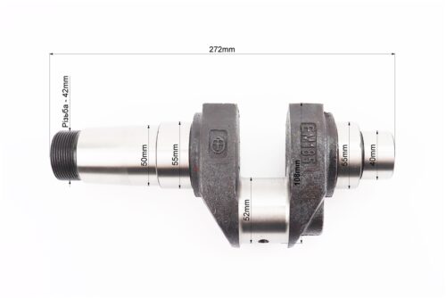 Колінвал R190N (Dболта-М12x1,5, Dшейки-52mm, H-108mm) - Зображення 3