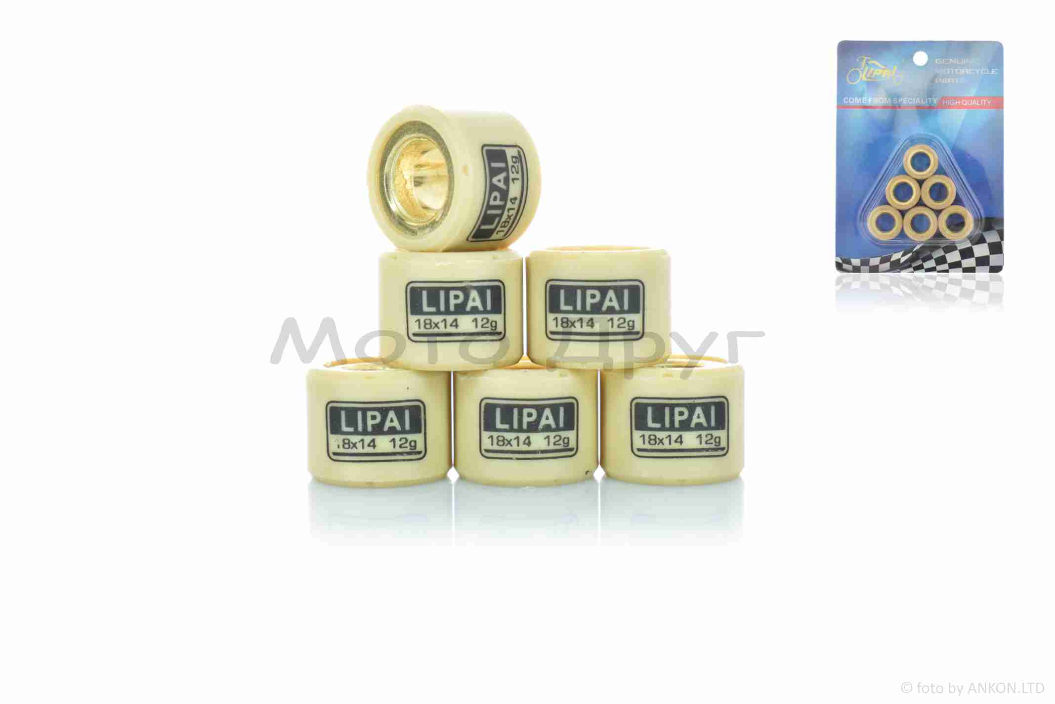 Ролики вариатора GY6 150 18-14 12.0g "LIPAI"