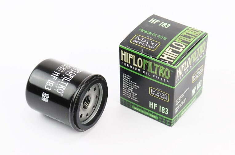 Фильтр масляный HF183 (52×65мм) APRILIA Atlantic 125/200/250 i/300 i,Scarabeo 125,GILERA DNA 125/180, GILERA Nexus 250, MALAGUTI Madison 250 RS