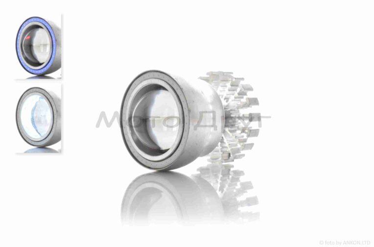 Модуль в фару диодный D63, белый свет, красный/синий габариты, стробоскоп #18128_