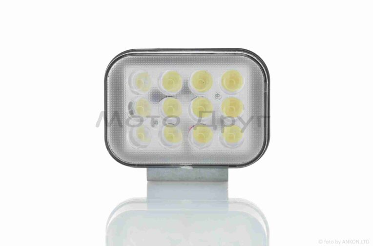 Фара додаткова  діодна, прямокутна, 100-72mm, 12-80W, IP67, біле/жовте світло  #LPS-2173