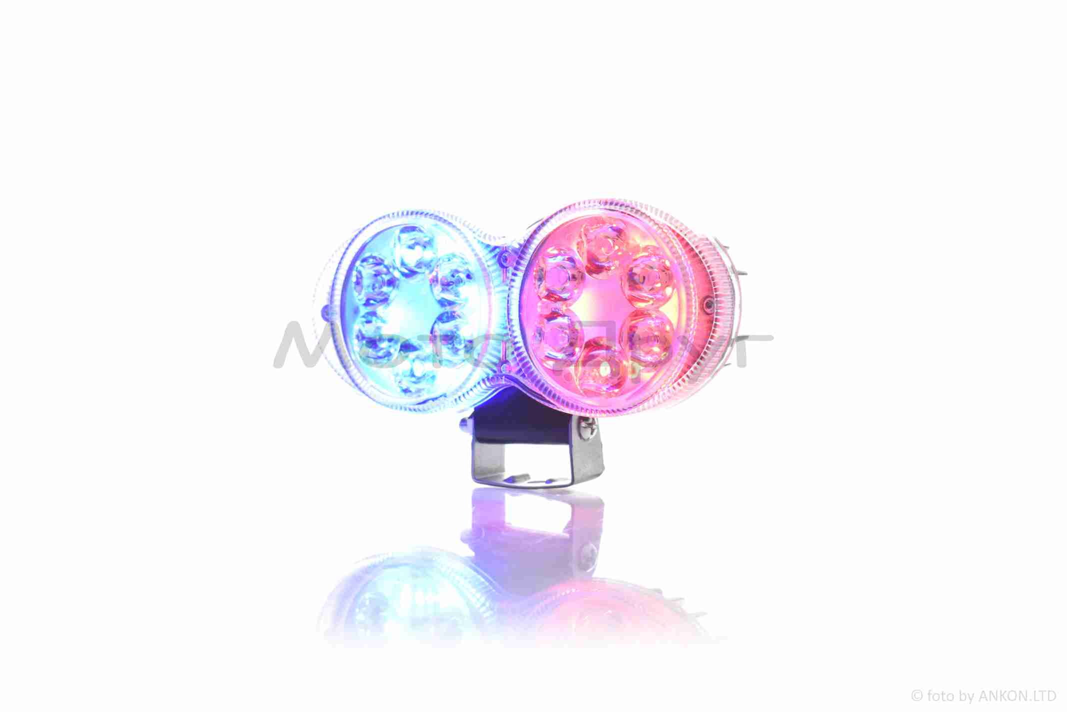 Фара додаткова діодна, подвійна, 12 діодів #LPS-2172 - Зображення 3