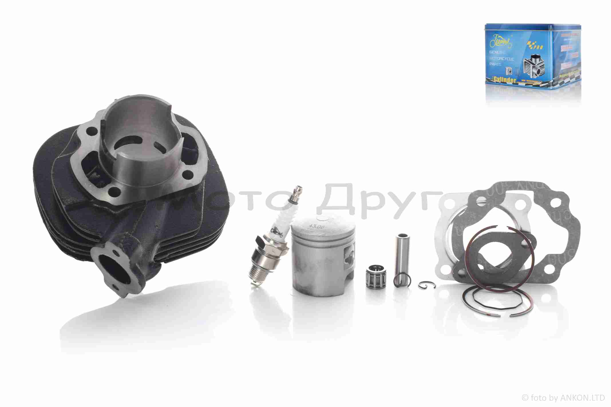 Поршнева група (ЦПГ) TB60 (2T ланцюг) D43 #PRO "LIPAI"