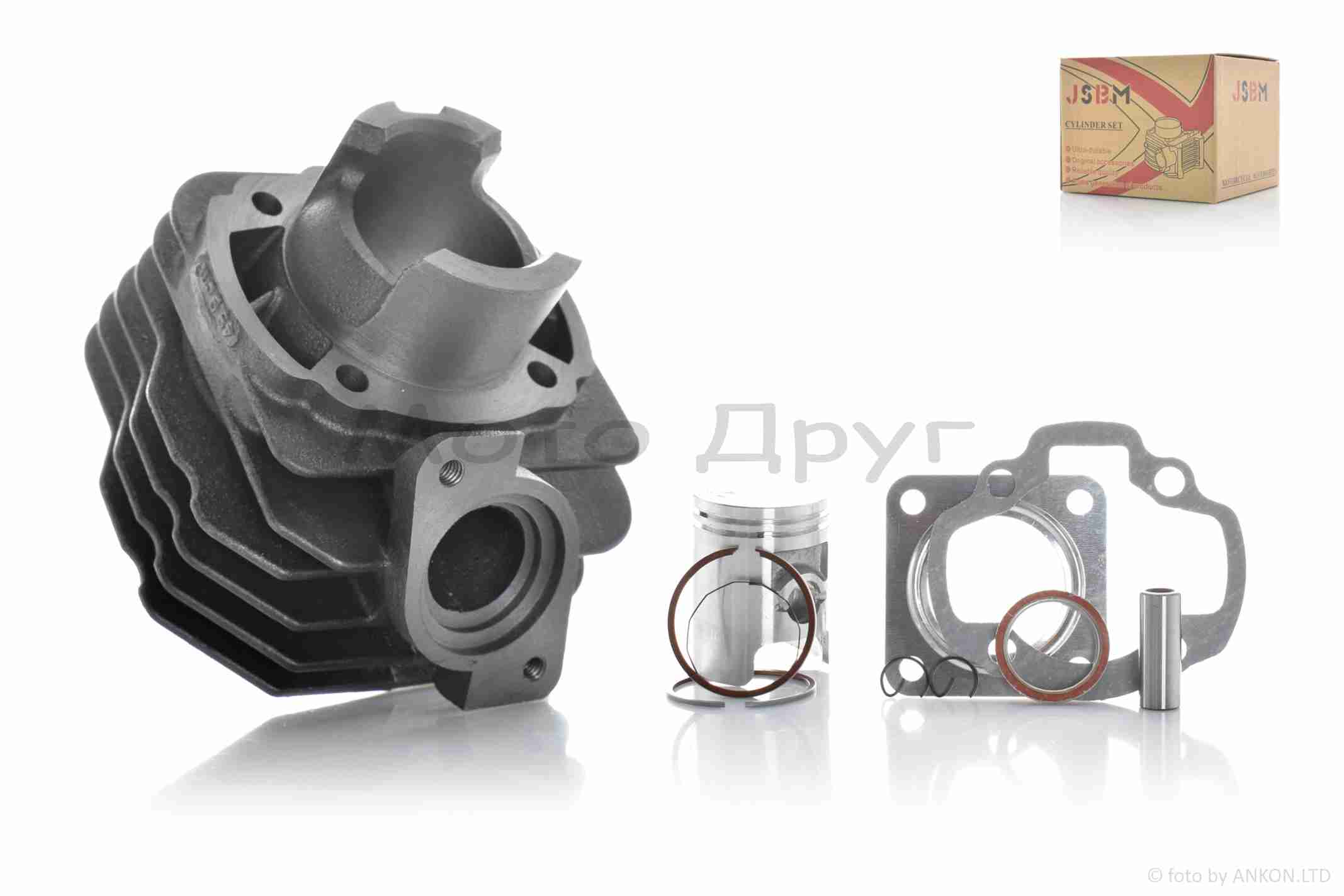 Цилиндр к-кт (цпг) Honda DIO AF27 50cc-39мм (палец 12мм) (AF18,AF25,AF28 DIO; AF24,AF30,AF31,AF51 TACT; LEAD20; FIT)