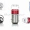 Лампи стопа діодні  S25  12V 21/5W  з лінзою, 2шт