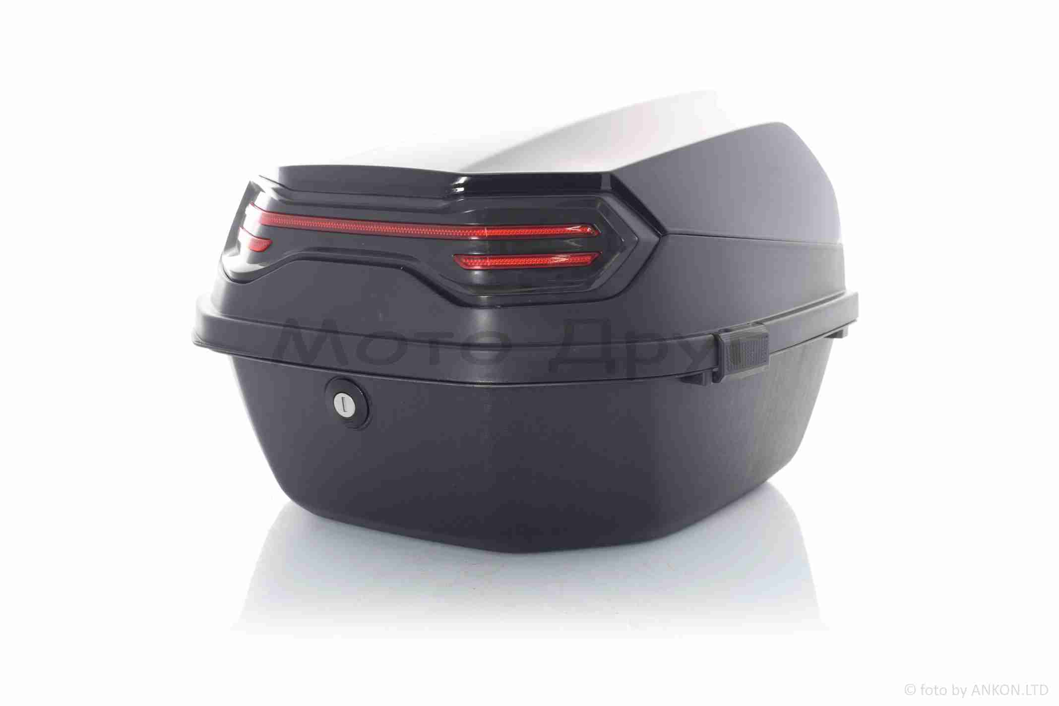 Кофр мото #48 400*400*280, 26L (чорний глянсовий) - Зображення 2