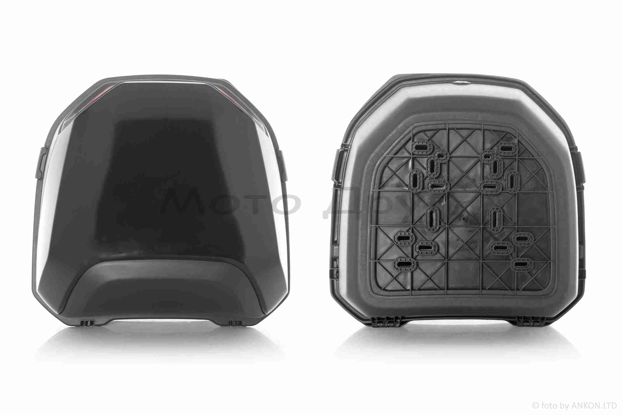 Кофр мото #48 400*400*280, 26L (чорний глянсовий) - Зображення 4