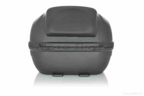 Кофр  410*410*310mm  полипропиленовый, съемный, мягкая спинка  #E36  (черно-серебристый) — изображение 3