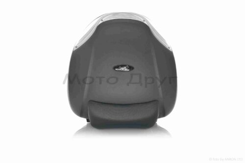 Кофр  410*410*310mm  полипропиленовый, съемный, мягкая спинка  #E36  (черно-серебристый) — изображение 4