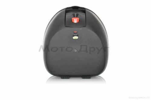 Кофр  410*410*310mm  полипропиленовый, съемный, мягкая спинка  #E36  (черно-серебристый) — изображение 5