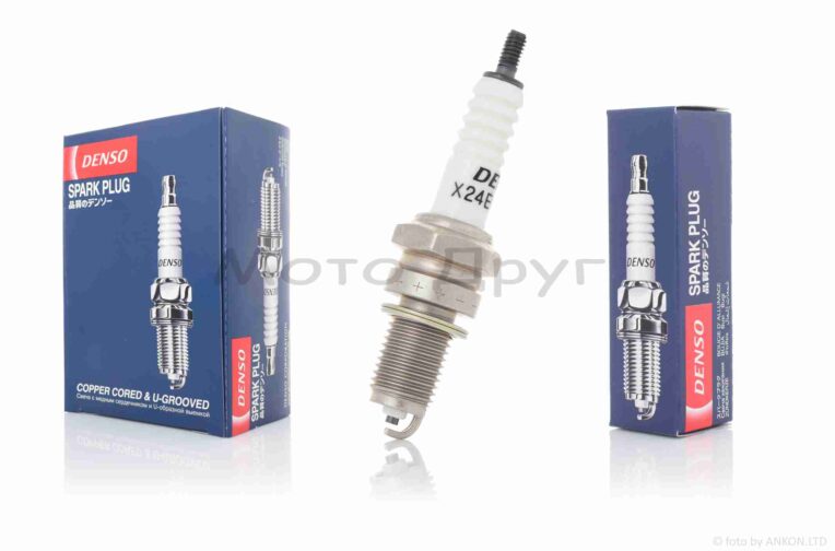 Свеча  4T  M12x1.25  L19  X24EPR-U9  с резистором  “DENSO”  (оригинал)